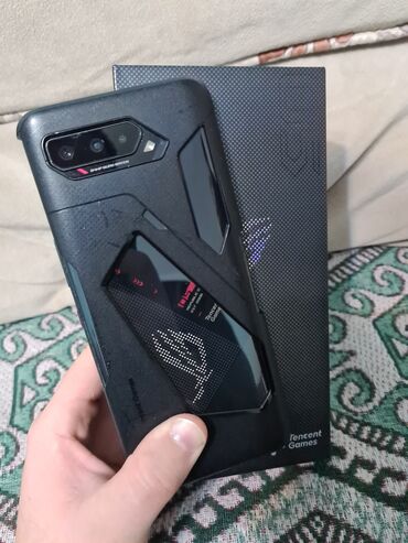 чехлы на аирподс бишкек: Asus ROG Phone 5, Б/у, 128 ГБ, цвет - Черный, 2 SIM