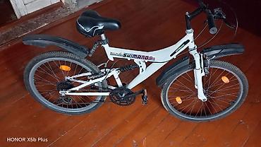 24 velosiped: Velosiped – “Shimano” ötürücülü, ağ rəngdə şəhər/dağ tipli model — 2