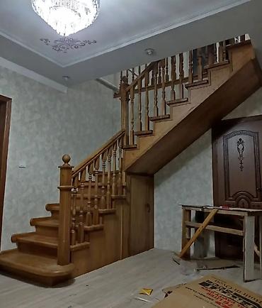 Деревянные лестницы: Деревянная лестница Для дома, Форма лестницы: Много-маршевая, Стиль: Классический — 8