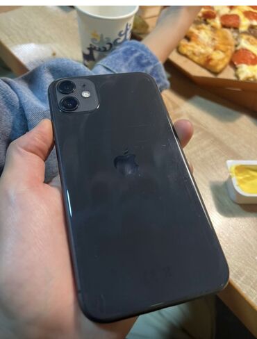 айфон 11 купить в бишкеке: IPhone 11, Б/у, 128 ГБ, Jet Black, Коробка, 87 %