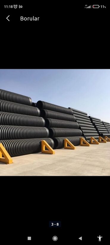 Truba: Su üçün Yeni Plastik Sənayə trubası, Pulsuz çatdırılma, Ödənişli çatdırılma, Ödənişli quraşdırma — 20