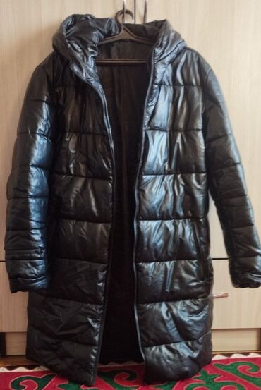 длинная мужская куртка: Куртка 3XL (EU 46), 6XL (EU 52), 7XL (EU 54), цвет - Черный