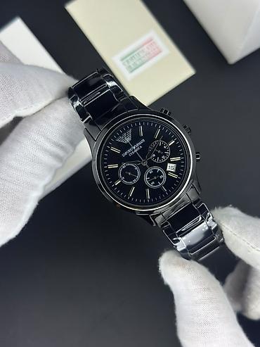 Yeni, Qol saatı, Emporio Armani, rəng - Qara