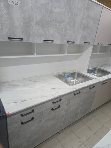 Кухонные гарнитуры: Кухонный гарнитур, Новый, цвет - Белый, ДСП, Платная доставка — 12