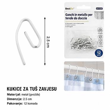 KMT Metalna kuka za tuš 2208295 Praktične metalne kukice za tuš