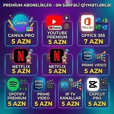 mosmo 10k: Youtube premium Netflix spotify premium prime video ip tv office 365 — 1
