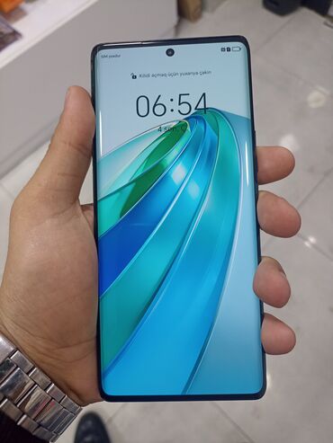 ucuz samsung telefon: Honor X9a, 256 GB, rəng - Qara, Sensor, Barmaq izi, İki sim kartlı