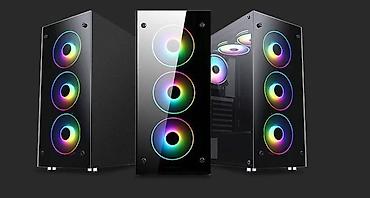 звуковые карты aune: Корпус AURORA ( 2 x USB2.0, 1x USB 3.0, 2xaudio, стекло, Black) — 4