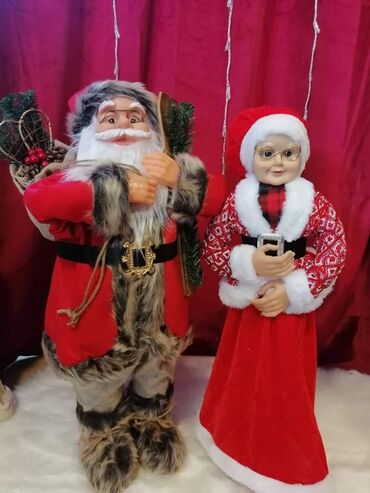 Ostali kućni dekor: Deda-mraz 63cm - 4200din Baba-mrazica 60cm-4000din Muzicki deda-mraz — 5