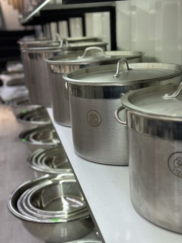 стол нержавеющий: Промышленные кастрюли из 304 нержавеющей стали с крышками - Материал