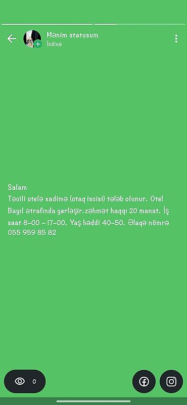 smm vakansiya sumqayit: Xadimə tələb olunur — 1