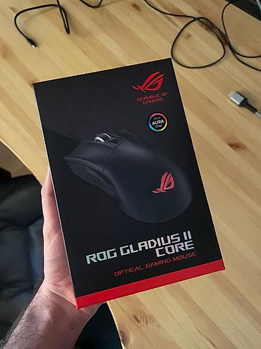 ROG Gladius II Core – optik oyun siçanı Xüsusiyyətlər: - ASUS Aura