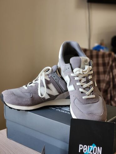 вечерние короткие платья с пышной юбкой: Эркектердин кроссовкасы, 45, New Balance, Колдонулган, түсү - Боз, Өзү алып кетүү, Акылуу жеткирүү