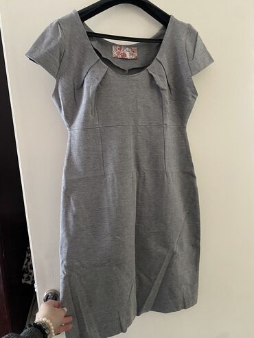 zenske haljine zara: Zara L (EU 40), color - Grey, Evening, Short sleeves