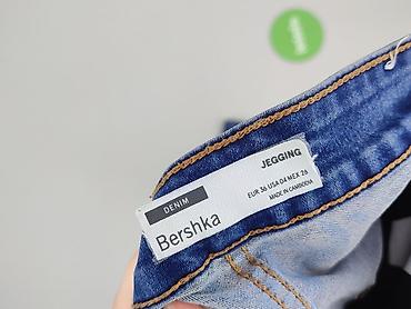 legginsy sliskie: Bershka, Jeansy damskie, rozmiar S — 4