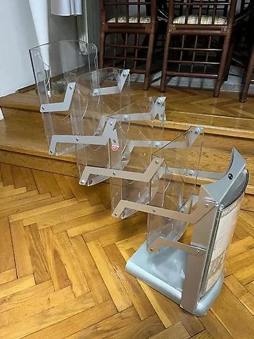 Ostali kancelarijski nameštaj: Preklopni stalak za brošure/letke – 5 nivoa - Samostojeći stalak sa 5 — 10