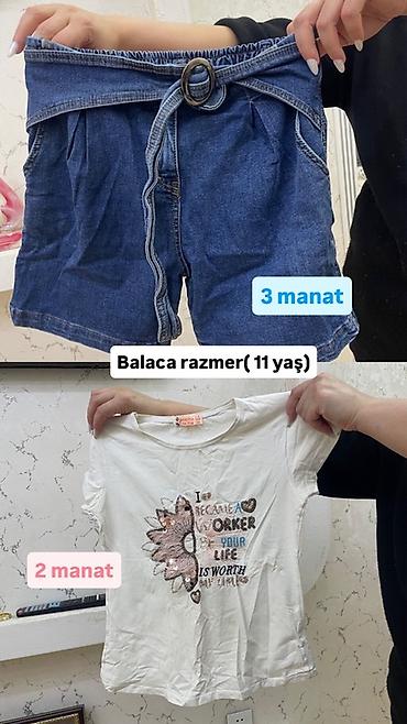 Digər qadın geyimləri: Qadın geyimləri paketi 1) Cins sarafan - Ölçü: S - Ön hissədə cib — 25