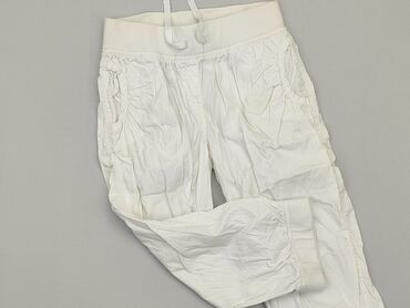 biała bluzka z kołnierzykiem dla dziewczynki: Spodnie 3/4 Dalej, 14 lat, Bawełna, stan - Dobry