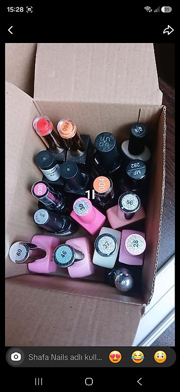 gel dirnaqlar: Dırnaq ustaları üçün qarışıq manikür və nail-art ləvazimatları — 2