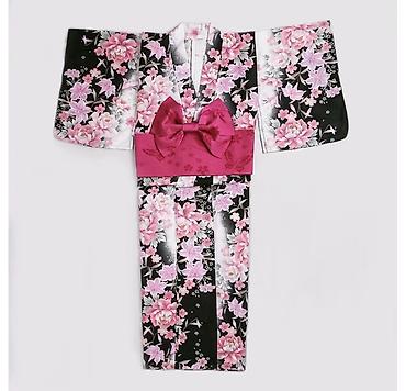 Домашняя одежда: Женский комплект в японском стиле: кимоно с цветочным принтом и — 1