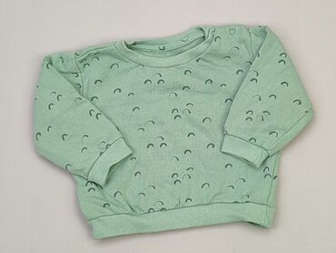 bluzka zieleń butelkowa: Sweatshirt, Fox&Bunny, 12-18 months, condition - Good