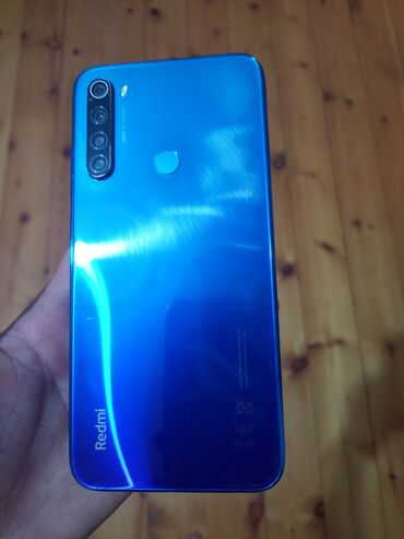 telfonlar a51: Redmi Note 8, 64 GB, rəng - Göy, Düyməli, Barmaq izi, Face ID