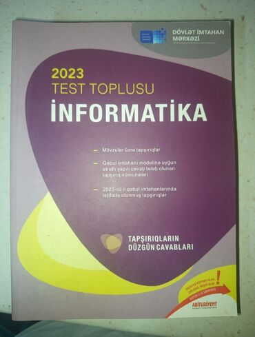 gündüz mirzəbəyli informatika test pdf: İnformatika Test Toplusu. 2 manat. İçi tərtəmizdi