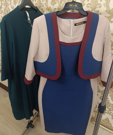 Повседневные платья: Повседневное платье, Турция, Длинная модель, Трикотаж, Футляр, S — 3