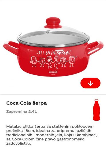 metalac escajg komplet: Coca Cola Koka Kola Metalac šerpa 2022. NOVO Novo nekorišćeno