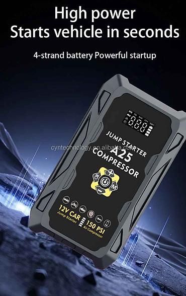 Jump Starter + təkər nasosu 4-ü 1-də (10.000 mah) Charging Output — 10