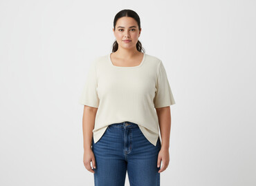 bluzki w serek plus size: Via Appia, Women's blouse, size 4XL