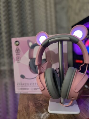 тв тюнеры razer: Игровая гарнитура Razer Kraken Kitty V2 Pro Quartz Edition с проводным