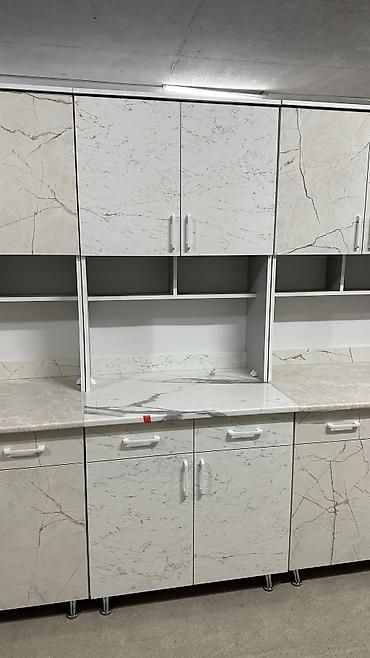 silver kitchen: Кухонный гарнитур, Новый, цвет - Бежевый, ДСП, Бесплатная доставка — 3