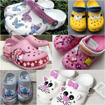 прокат платья на осенний бал: Кроксы детские. Crocs. 1700сом Шлепанцы "машинки". 600сом Детские