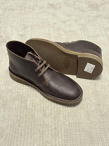 ботинки новые: Мужские ботинки, 39.5, Clarks, Новый, цвет - Коричневый, Самовывоз, Платная доставка — 1