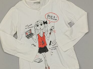 biała bluzka galowa dla dziewczynki 134: Bluzka, Inextenso, 10 lat, 134-140 cm, stan - Dobry