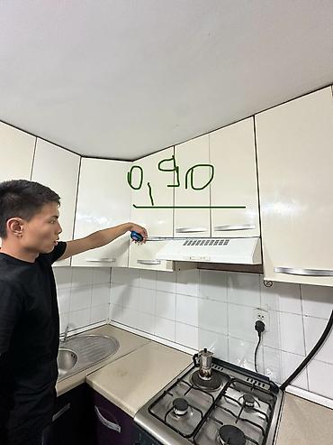 silver kitchen: Кухонный гарнитур, Б/у, цвет - Фиолетовый, Самовывоз — 1