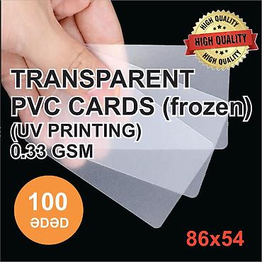 trafaret: Şəffaf UV PVC kartı Uv printer və ya trafaret çap üçün nəzərdə — 1