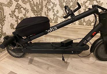 elektrikli scooter toba: Elektrik skuter – Toba aksessuarları ilə - Rəng: qara - Sükan — 5