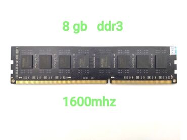 видеокарта ddr3: Оперативдик эс-тутум, Жаңы, Samsung, 8 ГБ, DDR3, 1600 МГц, ПК үчүн