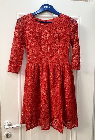 нарядные платья для девочек: Детское платье, цвет - Красный, Новый