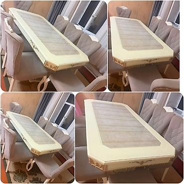 Digər mebel: Gulu8 stullu masa desdi 330 azn.Masa acilmir.unvan balaxani (Gülü) — 1