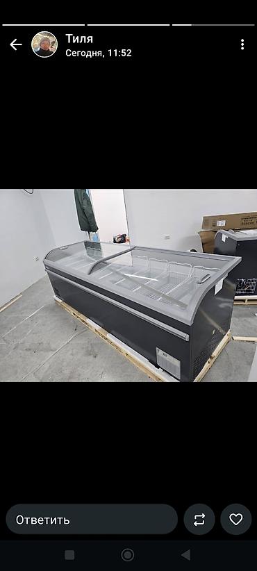 Морозильные шкафы, лари: Морозильный ларь XINGX с панорамными раздвижными стеклянными крышками — 19