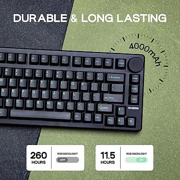 hot: Клавиатура, Механическая, Проводное, Bluetooth подключение, Размер: 75% — 10