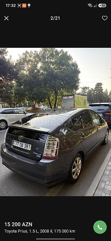 prius diskləri: Toyota Prius: 1.5 l | 2008 il Hetçbek — 2