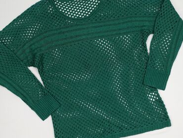 Ten damski sweter dzianinowy w intensywnym odcieniu zieleni