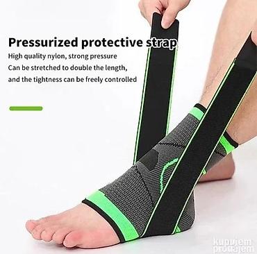 ulošci za petni trn: Elastična kompresiona bandaža/steznik za skočni zglob sa trakom za — 5