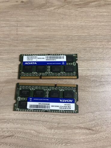 laptop ddr3 ram: Operativ yaddaş (RAM) ADATA, 2 GB, < 1333 Mhz, DDR3, Noutbuk üçün, İşlənmiş