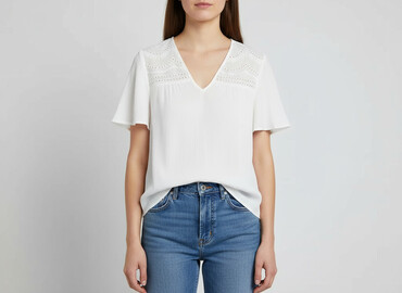 białe t shirty massimo dutti: Vila, Жіноча блуза, розмір L