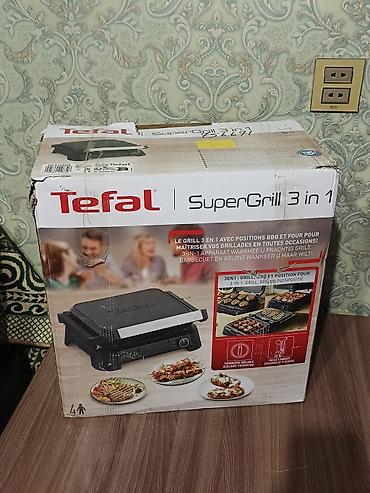 Tefal SuperGrill 3‑in‑1 elektrik qril - 3 rejim: kontakt qril, BBQ